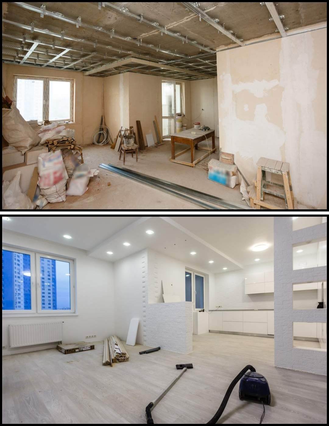 Exemplos de ambientes com aplicação de drywall